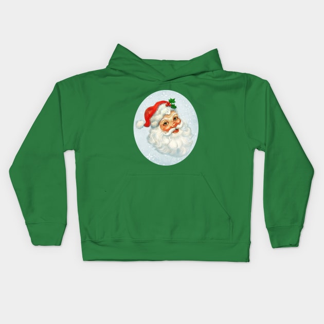 Cute Santa Kids Hoodie by Artofokan